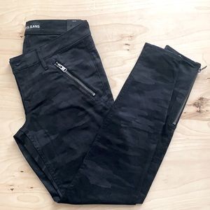 Express Black Camouflage Pants